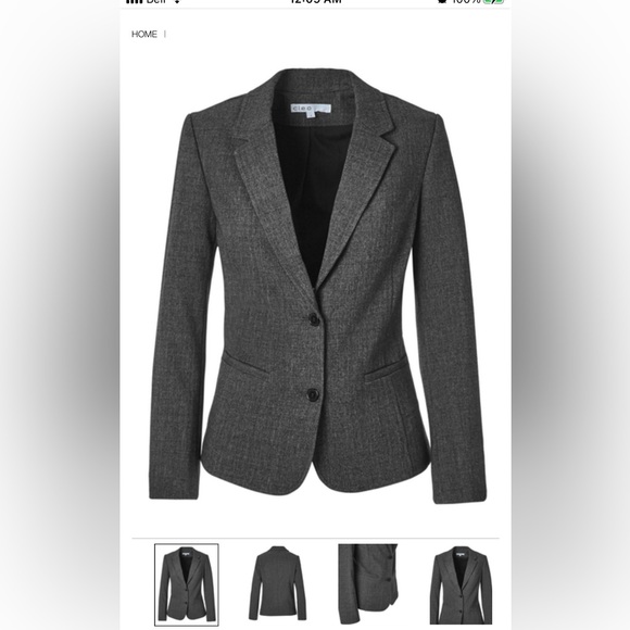CLEO | Charcoal Colour Blazer (16 PETITE) - Picture 1 of 15